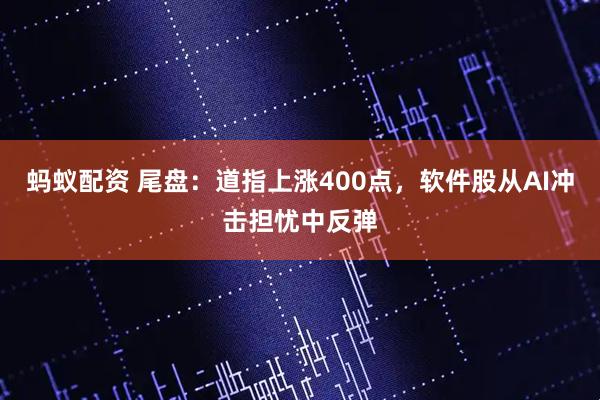 蚂蚁配资 尾盘：道指上涨400点，软件股从AI冲击担忧中反弹